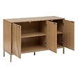 5 FIVE SIMPLY SMART - Buffet "Tasso" 3 portes L120cm effet bois naturel - vignette