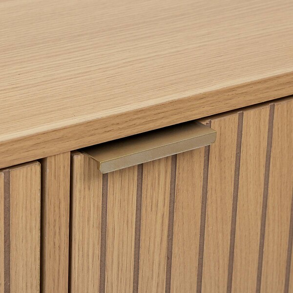 5 FIVE SIMPLY SMART - Buffet "Tasso" 3 portes L120cm effet bois naturel - large