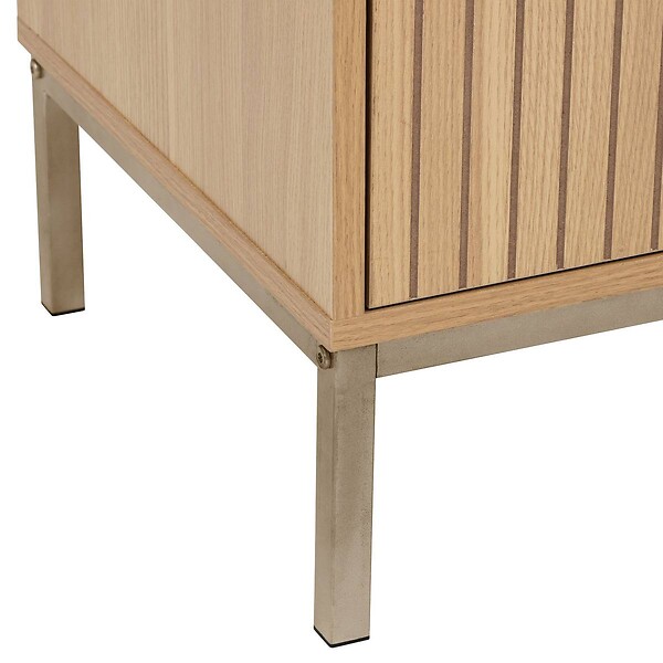 5 FIVE SIMPLY SMART - Buffet "Tasso" 3 portes L120cm effet bois naturel - large
