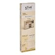 5 FIVE SIMPLY SMART - Buffet 2 portes Roundy blanc ivoire et bois - vignette