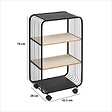 5 FIVE SIMPLY SMART - Étagère 3 niveaux en métal et bois beige - vignette
