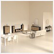 5 FIVE SIMPLY SMART - Buffet "Chevrons" 2 portes 3 tiroirs effet pin naturel 160x75cm - vignette