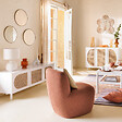 ATMOSPHERA - Meuble TV "Cabras" 140x50cm blanc - vignette