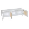 ATMOSPHERA - Meuble TV "Cabras" 140x50cm blanc - vignette