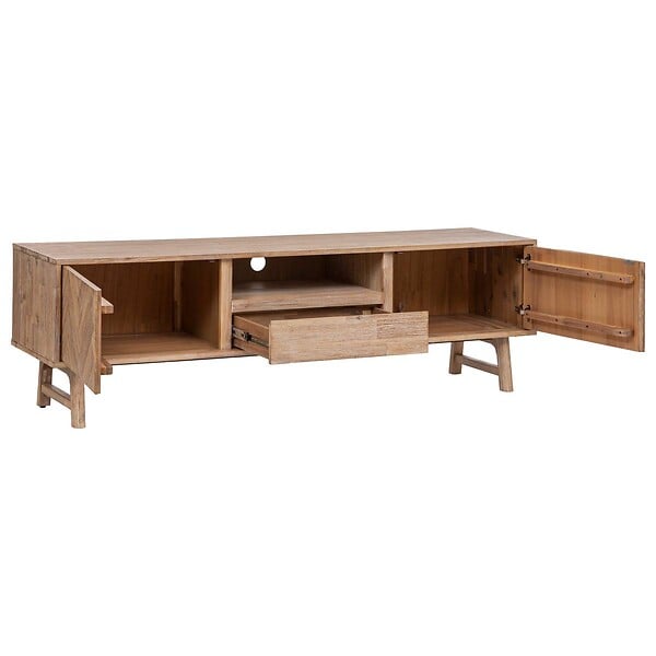 ATMOSPHERA - Meuble TV "Aeris" acacia 55x180cm - large