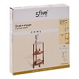 5 FIVE SIMPLY SMART - Etagère d'angle 3 niveaux Come 34x34x76,5cm - vignette