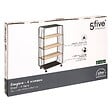 5 FIVE SIMPLY SMART - Étagère 4 niveaux en métal et bois noir - vignette