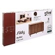 5 FIVE SIMPLY SMART - Buffet 2 portes Slidy bois foncé - vignette