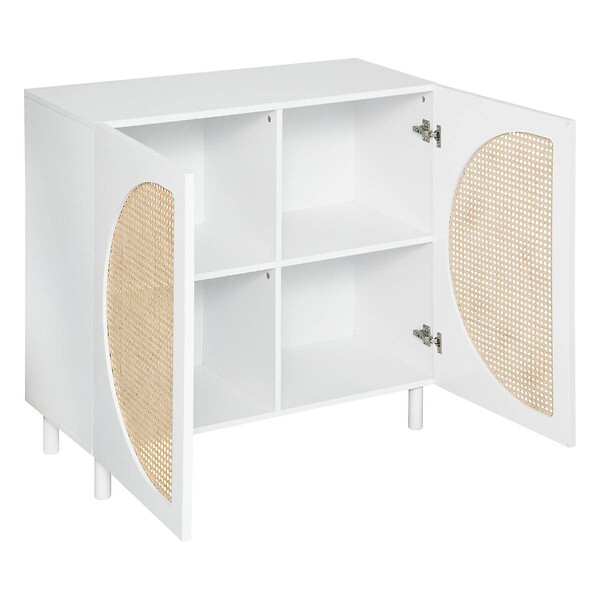 ATMOSPHERA - Buffet 2 portes "Cabras" 94x86cm blanc - large