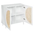 ATMOSPHERA - Buffet 2 portes "Cabras" 94x86cm blanc - vignette