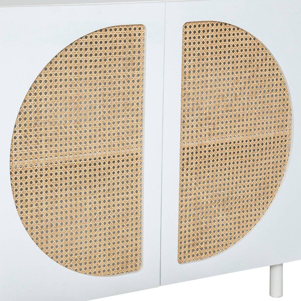 ATMOSPHERA - Buffet 2 portes "Cabras" 94x86cm blanc - large