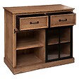 ATMOSPHERA - Buffet 1 porte "Danik" bois naturel 94x95cm - vignette