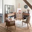 ATMOSPHERA - Buffet 2 portes "Danik" bois naturel 160x85cm - vignette