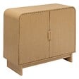 ATMOSPHERA - Buffet 2 portes 2 étagères Lee beige 100x40cm - vignette