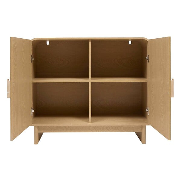 ATMOSPHERA - Buffet 2 portes 2 étagères Lee beige 100x40cm - large