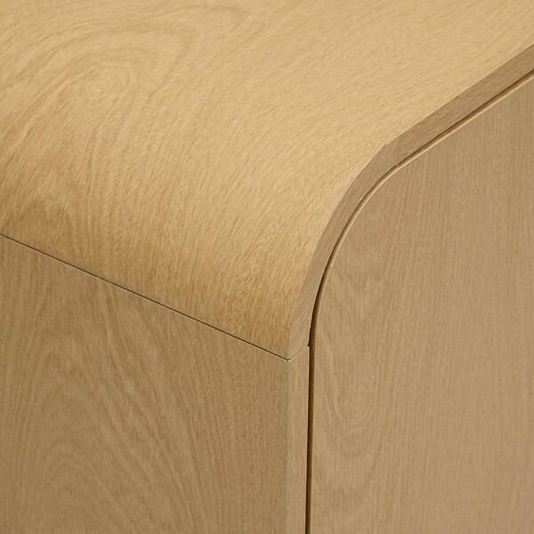 ATMOSPHERA - Buffet 2 portes 2 étagères Lee beige 100x40cm - large