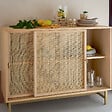 ATMOSPHERA - Buffet 2 portes "Rayo" cannage rotin 100x79cm - vignette
