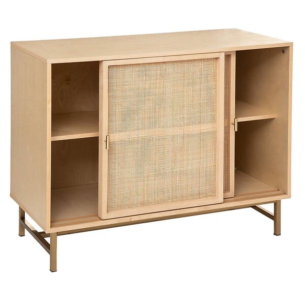ATMOSPHERA - Buffet 2 portes "Rayo" cannage rotin 100x79cm - large