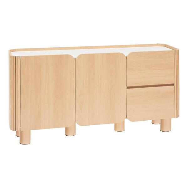 ATMOSPHERA - Buffet 2 portes 2 niveaux Homelya H80cm - large