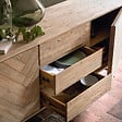 ATMOSPHERA - Buffet 2 portes "Aeris" acacia 180x80cm - vignette