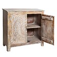 ATMOSPHERA - Buffet 2 portes "Shirel" manguier 90x90cm - vignette