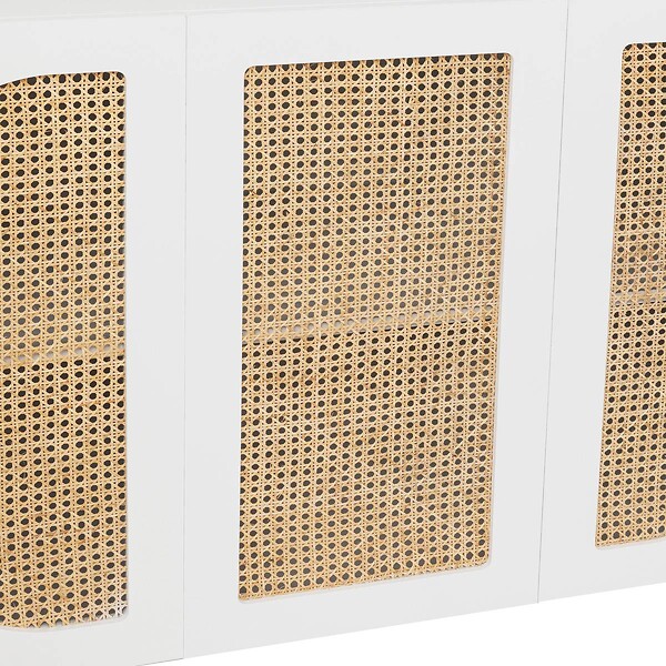 ATMOSPHERA - Buffet 3 portes "Cabras" 120x85cm blanc - large