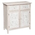 ATMOSPHERA - Buffet 2 portes "Hina" bois blanchi 80x85cm - vignette