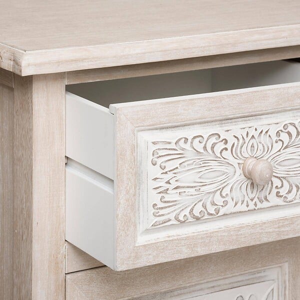 ATMOSPHERA - Buffet 2 portes "Hina" bois blanchi 80x85cm - large