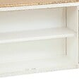 ATMOSPHERA - Buffet 3 portes en verre "Olbia" 180x80cm blanc - vignette