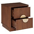 ATMOSPHERA - Table de chevet Wany marron 45x40cm - vignette