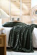 STOF - Plaid warmy kaki 180x220 - vignette