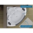 DISTRIBAIN - Baignoire balnéo Romantica-S 36 jets Whirlpool - vignette