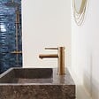 ESSEBAGNO - Luisa mitigeur lavabo bas cuivre brossé - vignette
