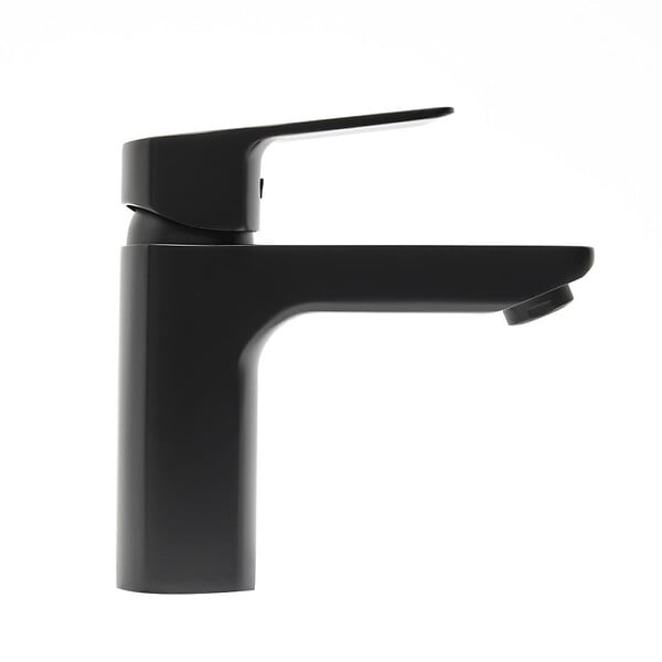 SWISS AQUA TECHNOLOGIES - Cube Way mitigeur de lavabo à levier, taille S, sans vidage, noir mat (CU271MC) - large