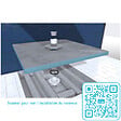 AURLANE - Receveur de Douche à Carreler 90x90 cm avec Bondes à Sortie Horizontale - Grille Inox - vignette