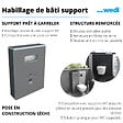 WEDI - Habillage bati support Wedi I Board avec revetement Wedi I Board top concrete gris - vignette