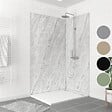 AURLANE - Pack de 2 Panneaux Muraux Pierre Artic Storm 90+120x210 cm avec Profilés ANODISE BRILLANT - STONE'IT - vignette