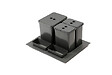 CENTRALE BRICO - Trieur à déchets 1x16 + 2x8 l inséré dans tiroir 600 mm, anthracite - vignette