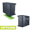 DECOCLIM - Sous-face pour cache en aluminium anthracite taille XS - DECOCLIM-23AXS7016-SSF - vignette