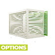 DECOCLIM - Cache unité extérieure en aluminium blanc taille XXL - DECOCLIM-23AXXL9010 - vignette