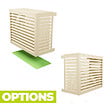 DECOCLIM - Cache unité extérieure en aluminium ivoire taille XS - DECOCLIM-23AXS1015 - vignette