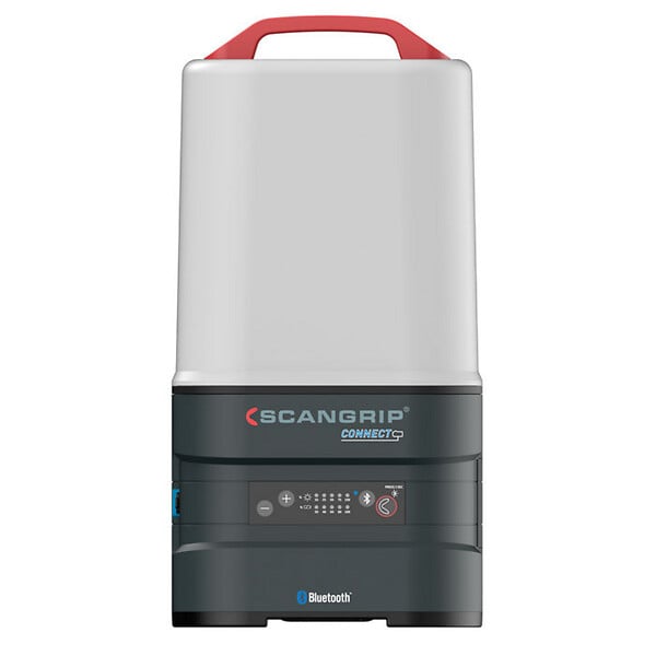 SCANGRIP LIGHTING - AREA 10 CONNECT : jusqu'à 10000 lumens. Contrôle BLUETOOTH, gradation sur 5 niveaux. Compacte, portable, étanche. connexion USB - large