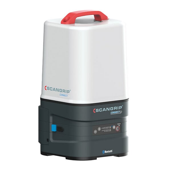 SCANGRIP LIGHTING - AREA 10 CONNECT : jusqu'à 10000 lumens. Contrôle BLUETOOTH, gradation sur 5 niveaux. Compacte, portable, étanche. connexion USB - large