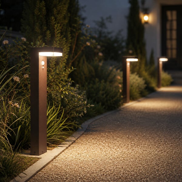 LUMISKY - Potelet solaire CENOVA TALL Rouille H50cm 600LM - large