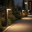 LUMISKY - Potelet solaire CENOVA TALL Rouille H50cm 600LM - vignette