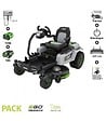 EGO POWER+ - Tondeuse à gazon Zero Turn (avec volant) batterie 15Ah chargeur mural inclus Ego coupe 107 cm ZT4201ES - vignette