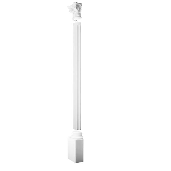 ORAC DECOR - Haute Base Carrée Pour Demi-colonne K1131 - L35 X H57,5 X L17,5 - Orac Decor - large