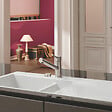 VILLEROY ET BOCH - Evier 1 bac et demi  Subway Pure 60 100 x 51 égouttoir à gauche céramique sans vidage blanc - vignette