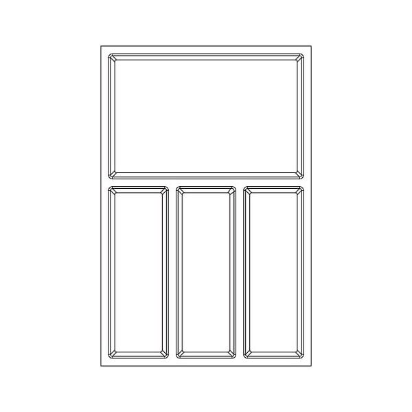 CENTRALE BRICO - Range-couverts Sky 322x474mm anthracite - large