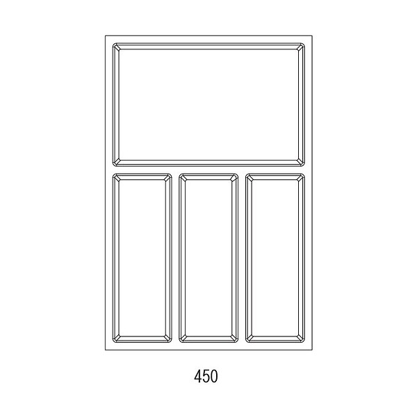 CENTRALE BRICO - Range-couverts Sky 372x474mm blanc - large
